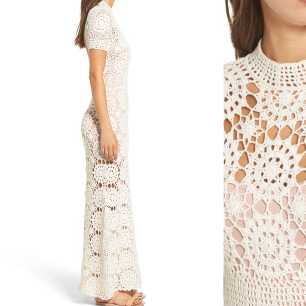 Majorelle Therese crochet dress